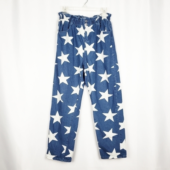 YOURS TRULY paperback waist jeans in star - Picture 1 of 6